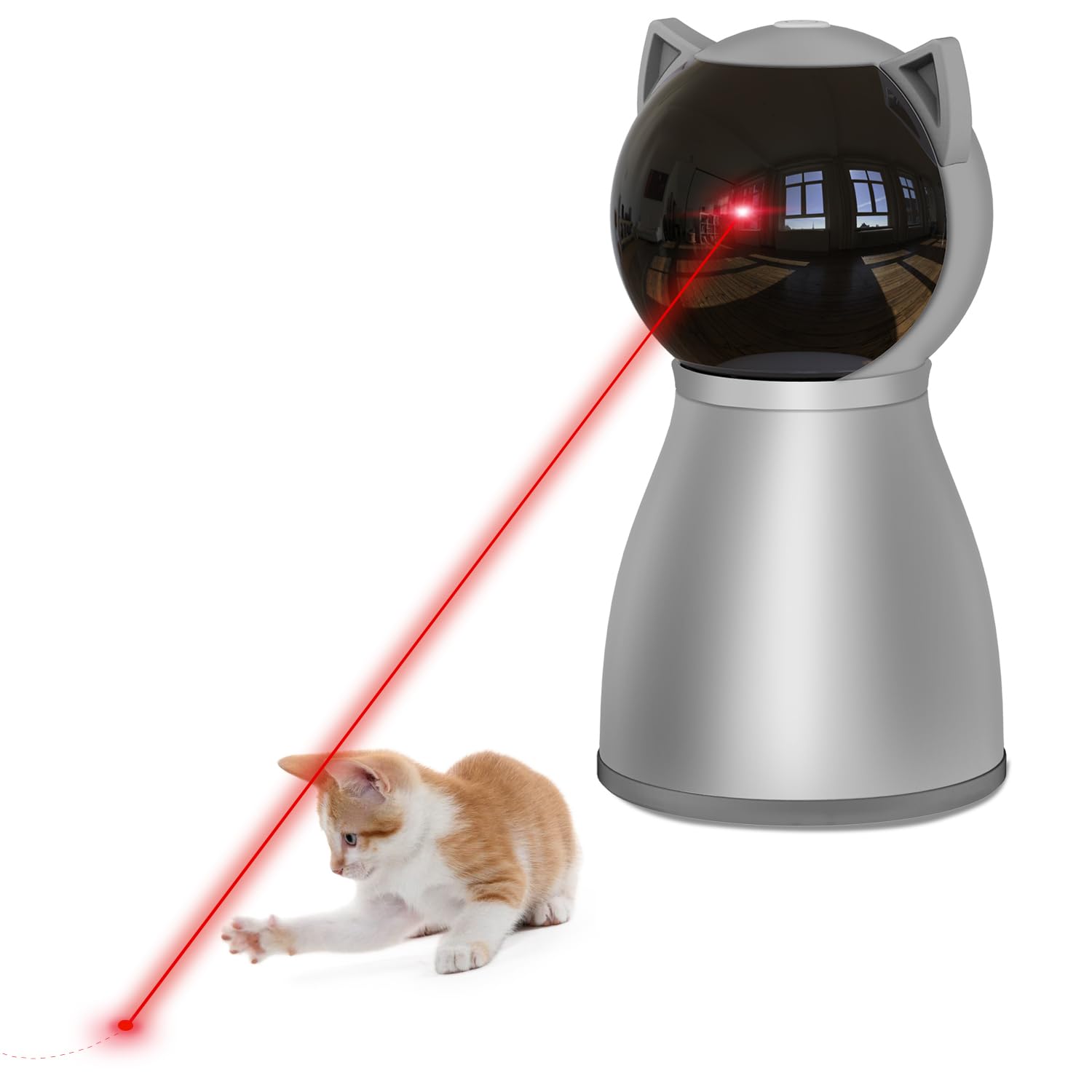 YVE Life Cat Toys,The 4th Generation Real Random Trajectory,Motion Activated Rechargeable Automatic Cat Laser Toy,Interactive Cat Toys for Indoor Cats/Kittens/Dogs