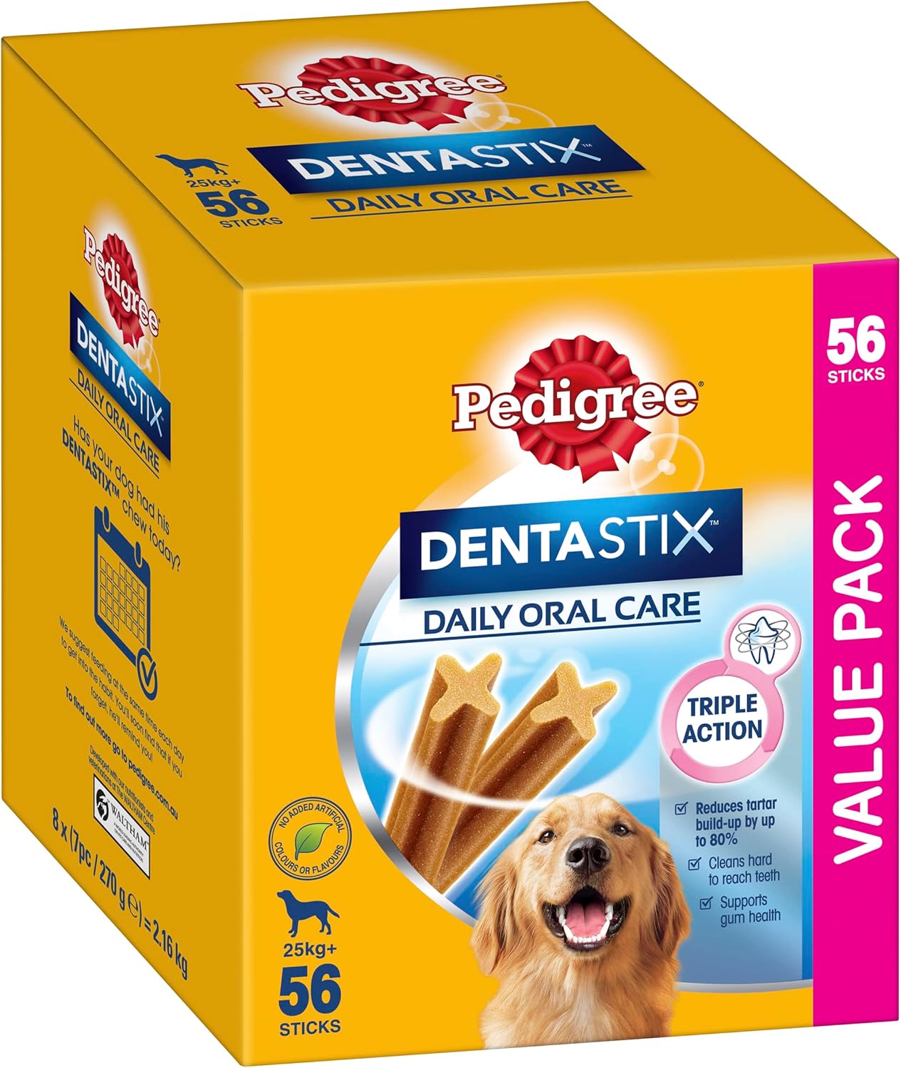 PEDIGREE DentaStix Large Dental Dog Treats Daily Oral Care 56 Sticks Value Pack