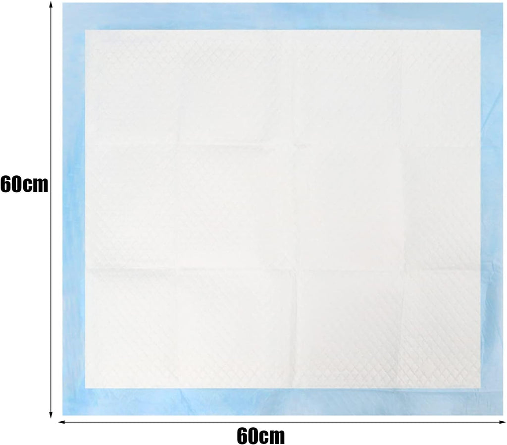 Dog Disposable Training Pad 60x60cm-100 Count |Large Puppy Pee Training Pads Super Absorbent & Leak-Proof | Disposable Pet Piddle and Potty Pads for Puppies | Dogs | Doggie (60x60P100)