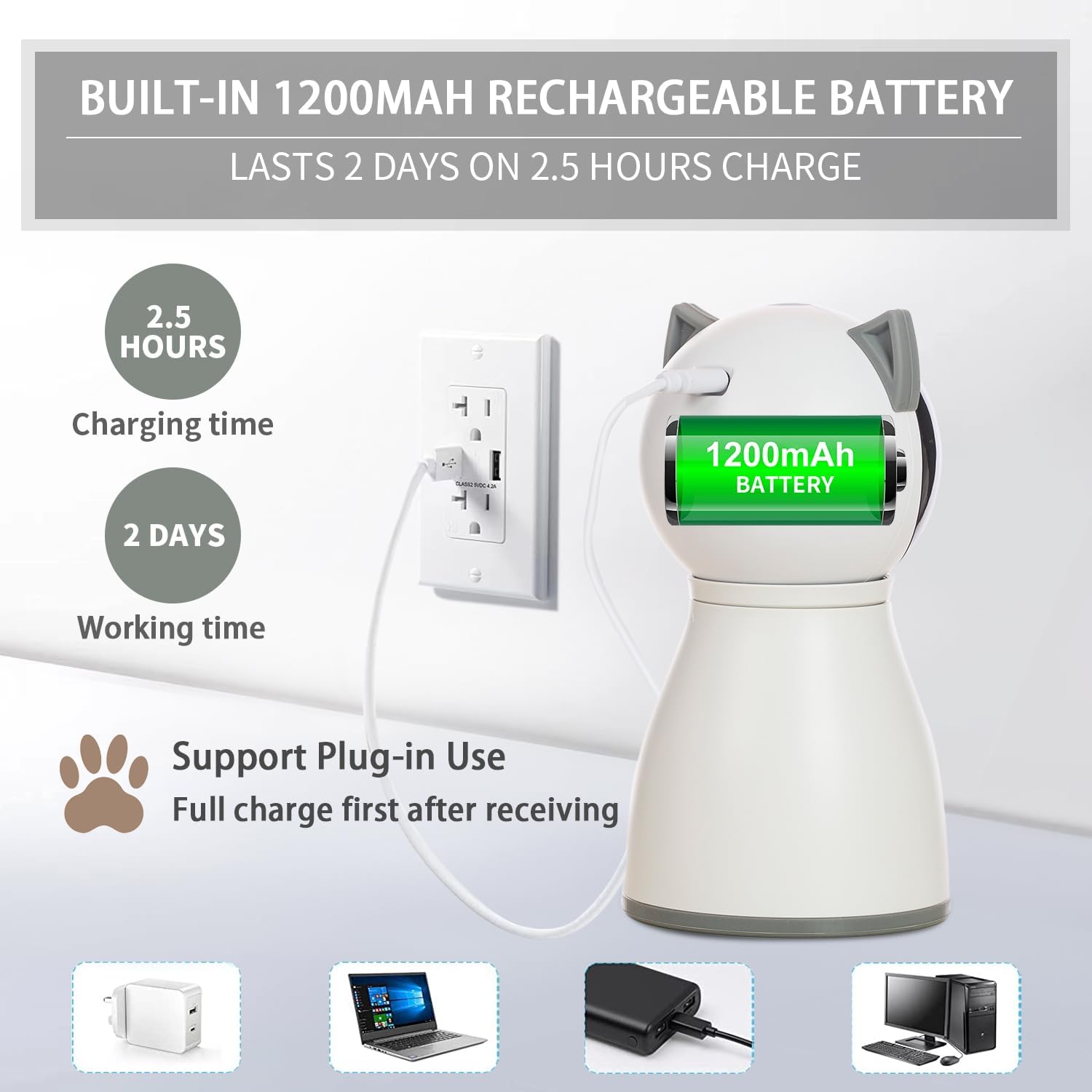 YVE Life Cat Toys,The 4th Generation Real Random Trajectory,Motion Activated Rechargeable Automatic Cat Laser Toy,Interactive Cat Toys for Indoor Cats/Kittens/Dogs