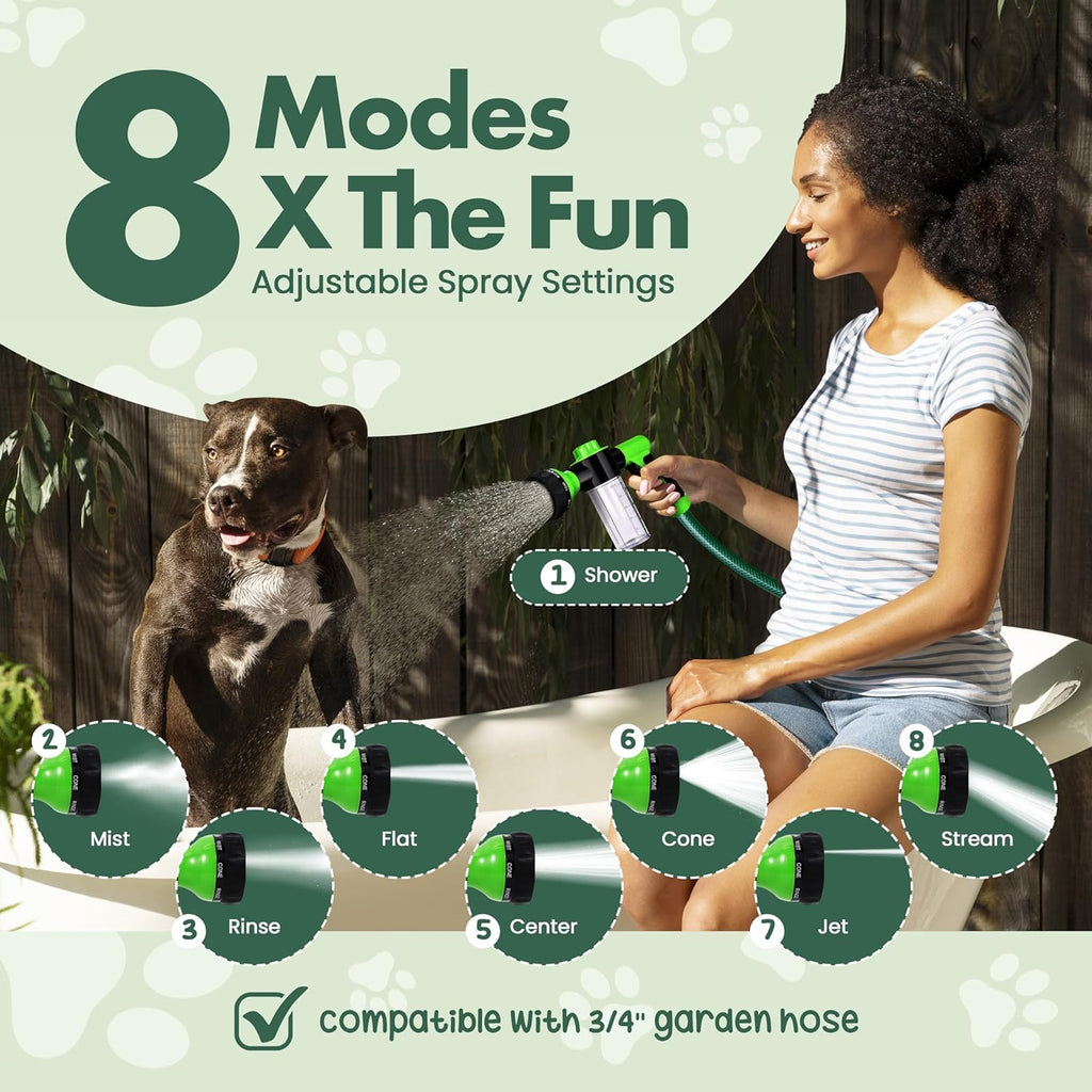 Girl with The Dogs Soap & Shampoo Dispenser for Pet Wash and Garden Hose Sprayer Nozzle